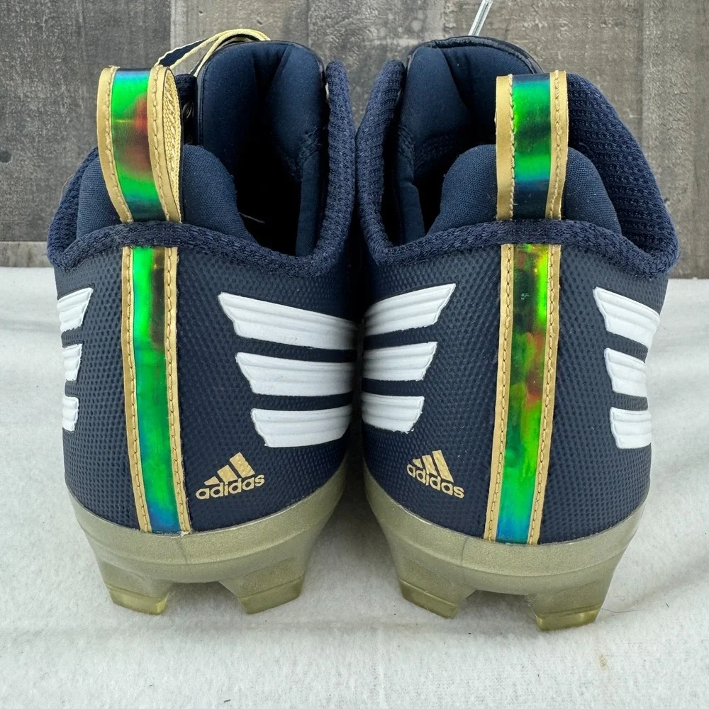 adidas RG3 RGIII Football Cleats Mens 12 C76199 Navy‎ Gold Rare